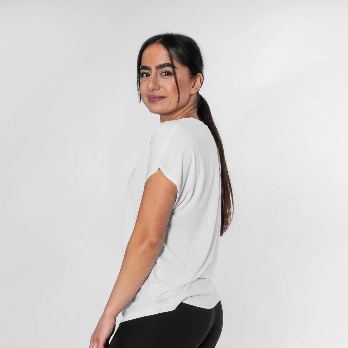 Essential casual T-shirt Wit / L