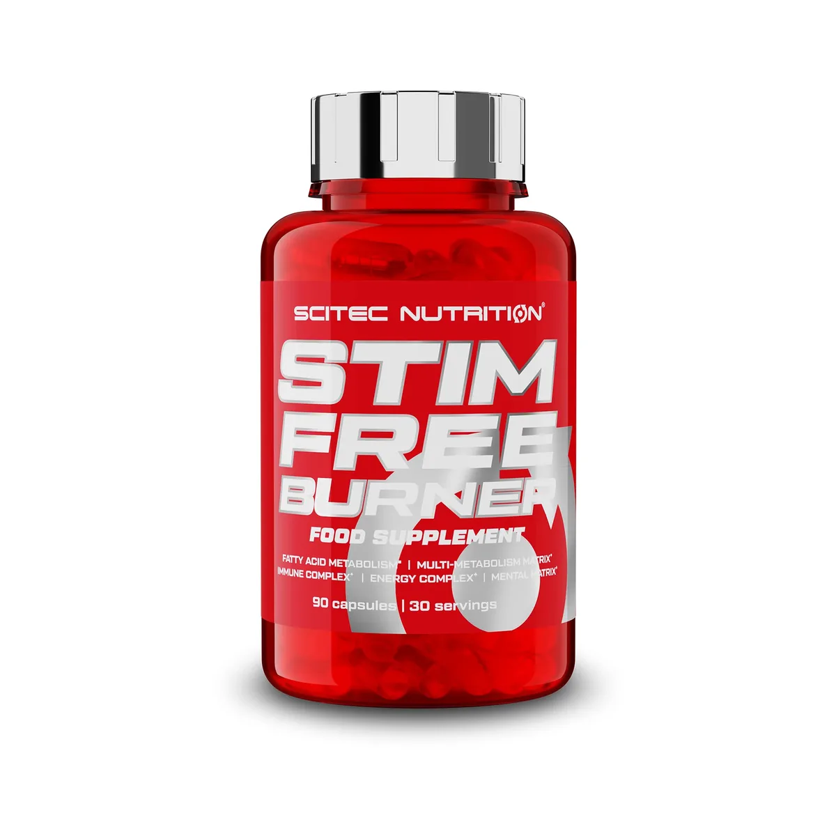 Scitec Nutrition Stim Free Burner Nahrungsergänzungsmittel Kapseln mit L-Carnitin, CLA, HCA, Cholin, Aminosäuren, mit hinzugefügten Vitaminen, Mineralstoffen, 90 Kapseln