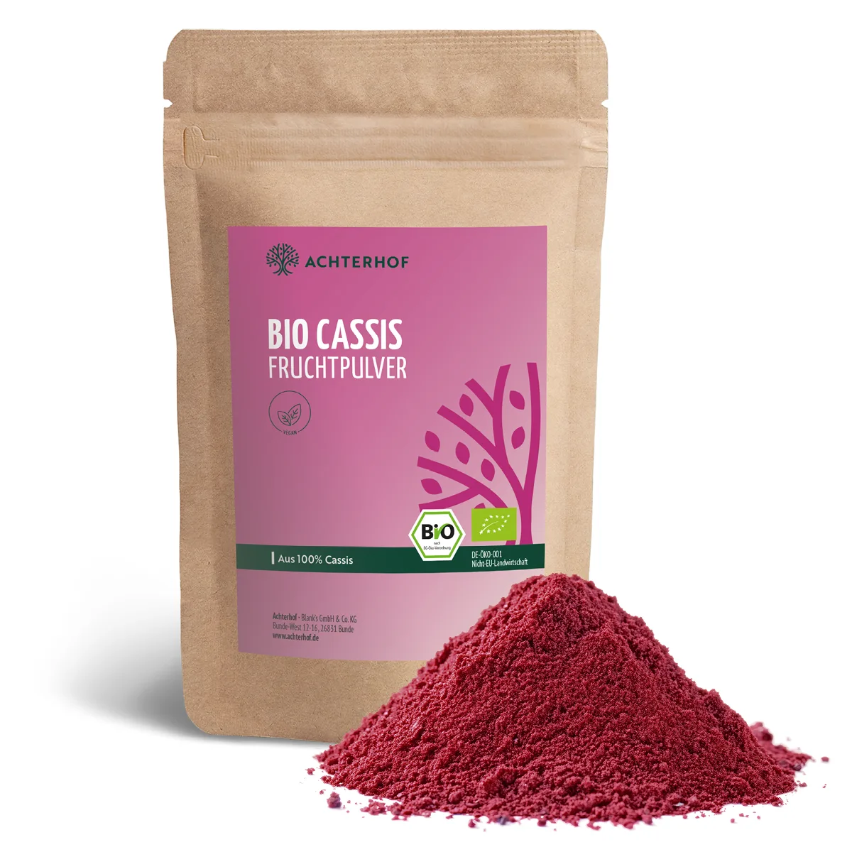 Bio Cassis Fruchtpulver (100g) – Bild 2