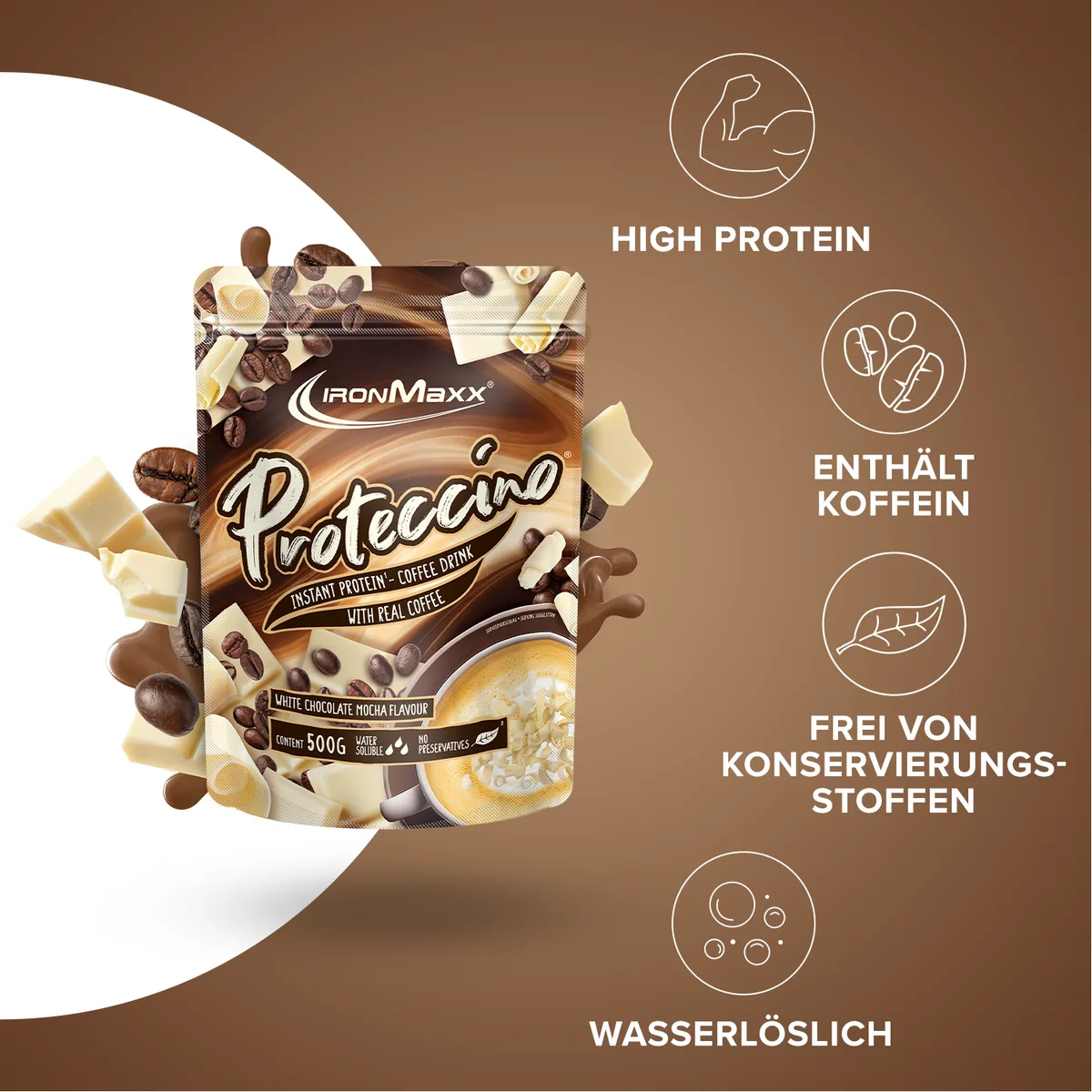 Proteccino (500g) - White Chocolate Mocha – Bild 2