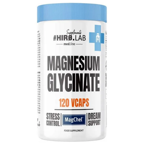 Hiro Lab Magnesium Glycinate, 120 Vcaps.