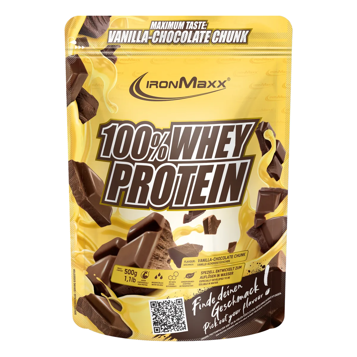 100% Whey Protein (500g) - Vanilla Choco Chunk (Special Edition) – Bild 2
