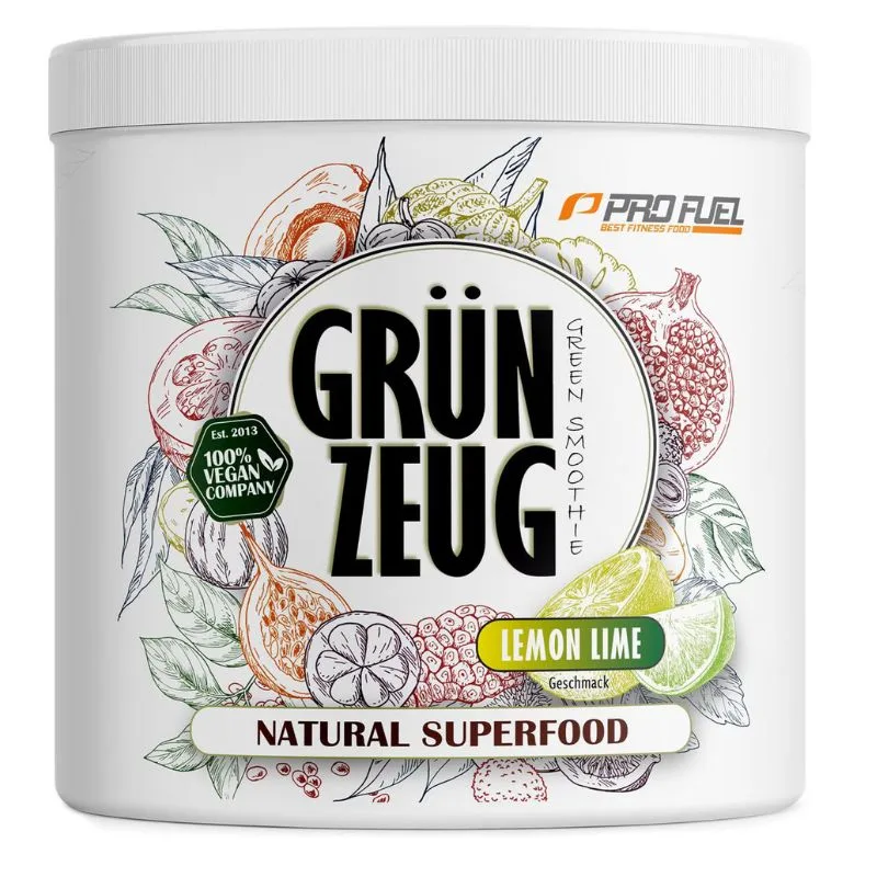 Profuel Grünzeug, Superfood Smoothie Pulver, 300g Lemon Lime – Bild 2