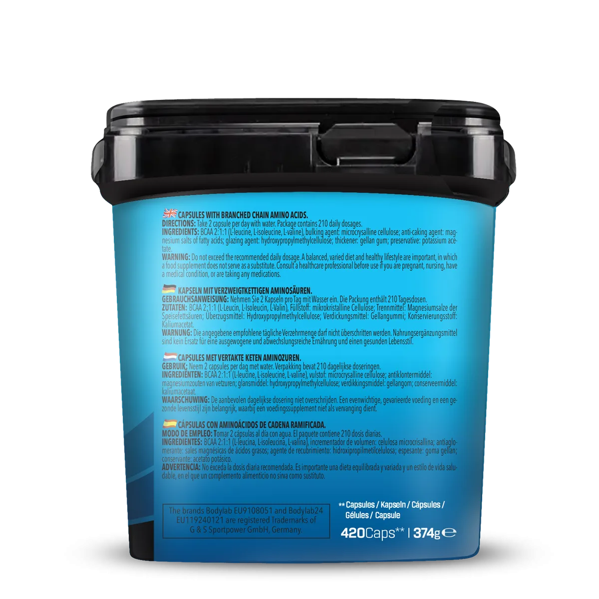 BIG PACK BCAA (420 Kapseln) – Bild 3