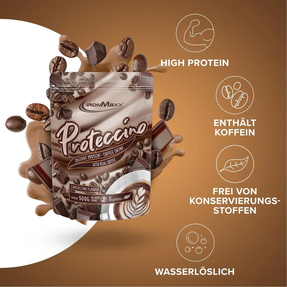 Proteccino (500g) - Chocolate – Bild 2