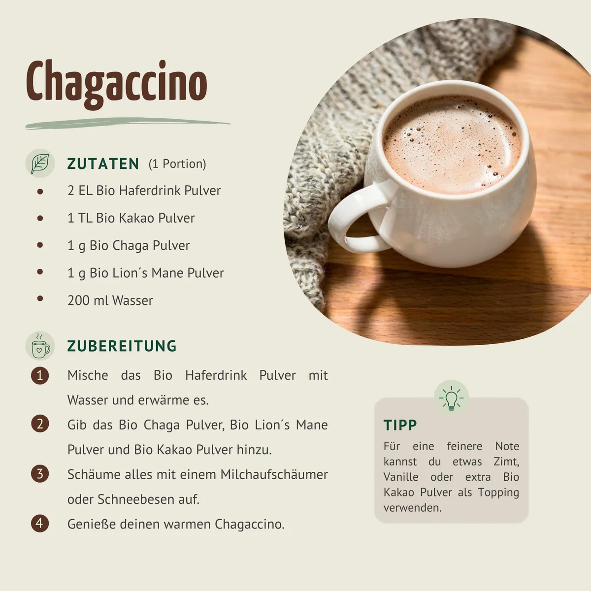Bio Chagaccino Set – Bild 2
