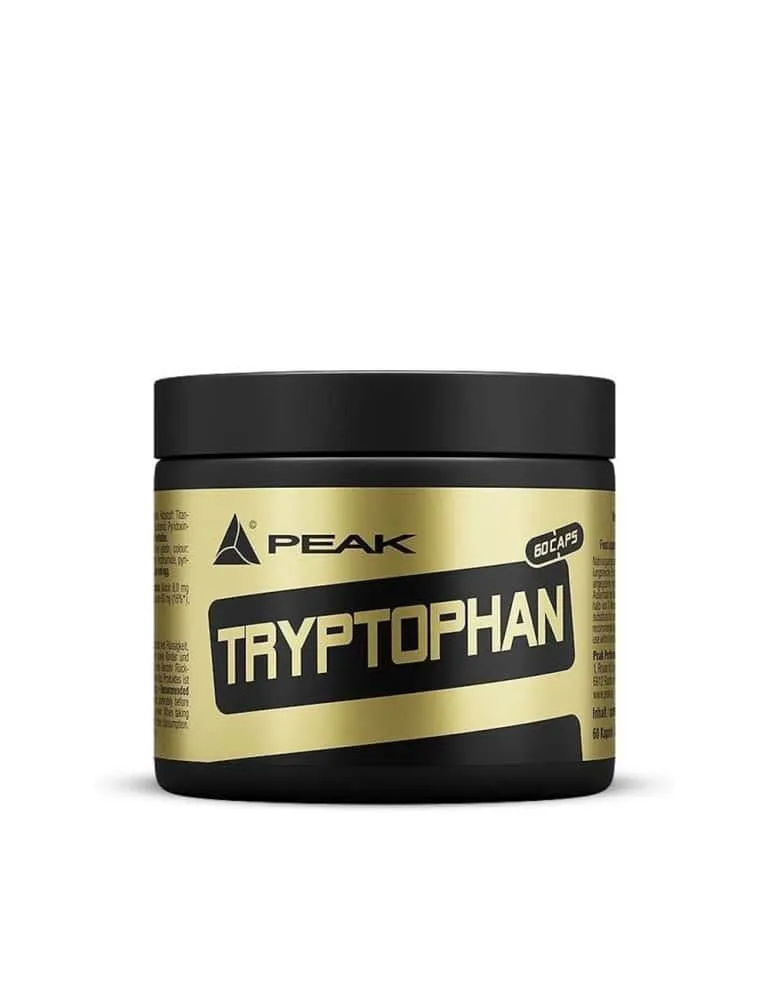 PEAK Tryptophan - 90 Kapseln ergänzt mit Vitamin B-Komplex & Magnesium – Für Wohlbefinden, Nerven & Schlaf – L-Tryptophan hochdosiert