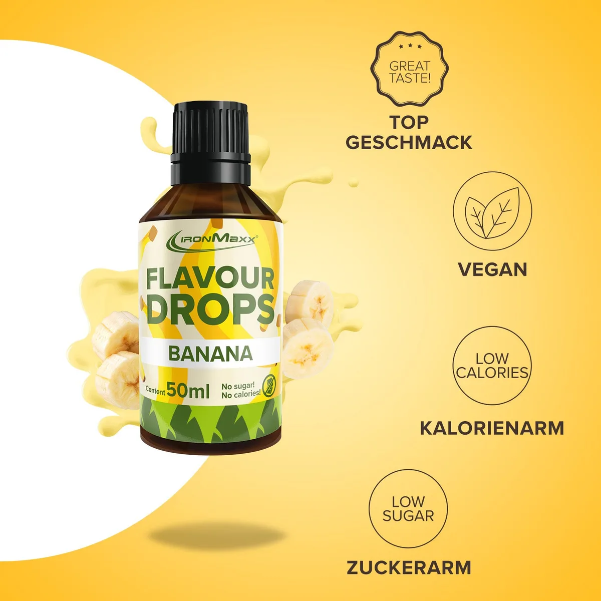 Flavour Drops (50ml) - Banane – Bild 2