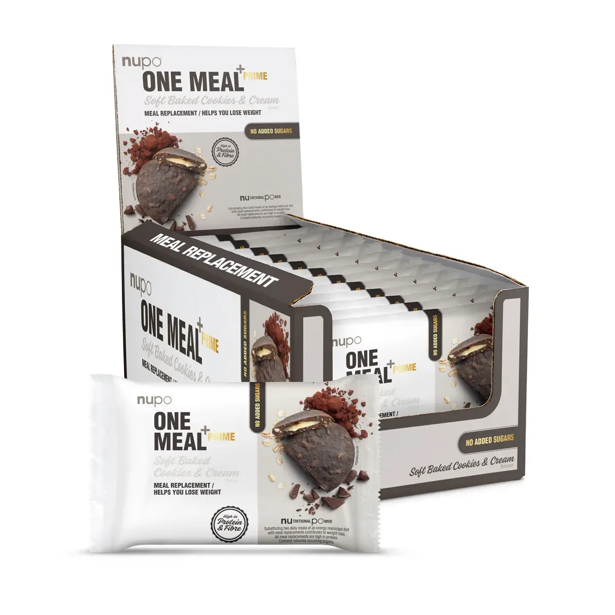 One Meal +Prime Soft Baked (12x70g) Cookies n'Cream