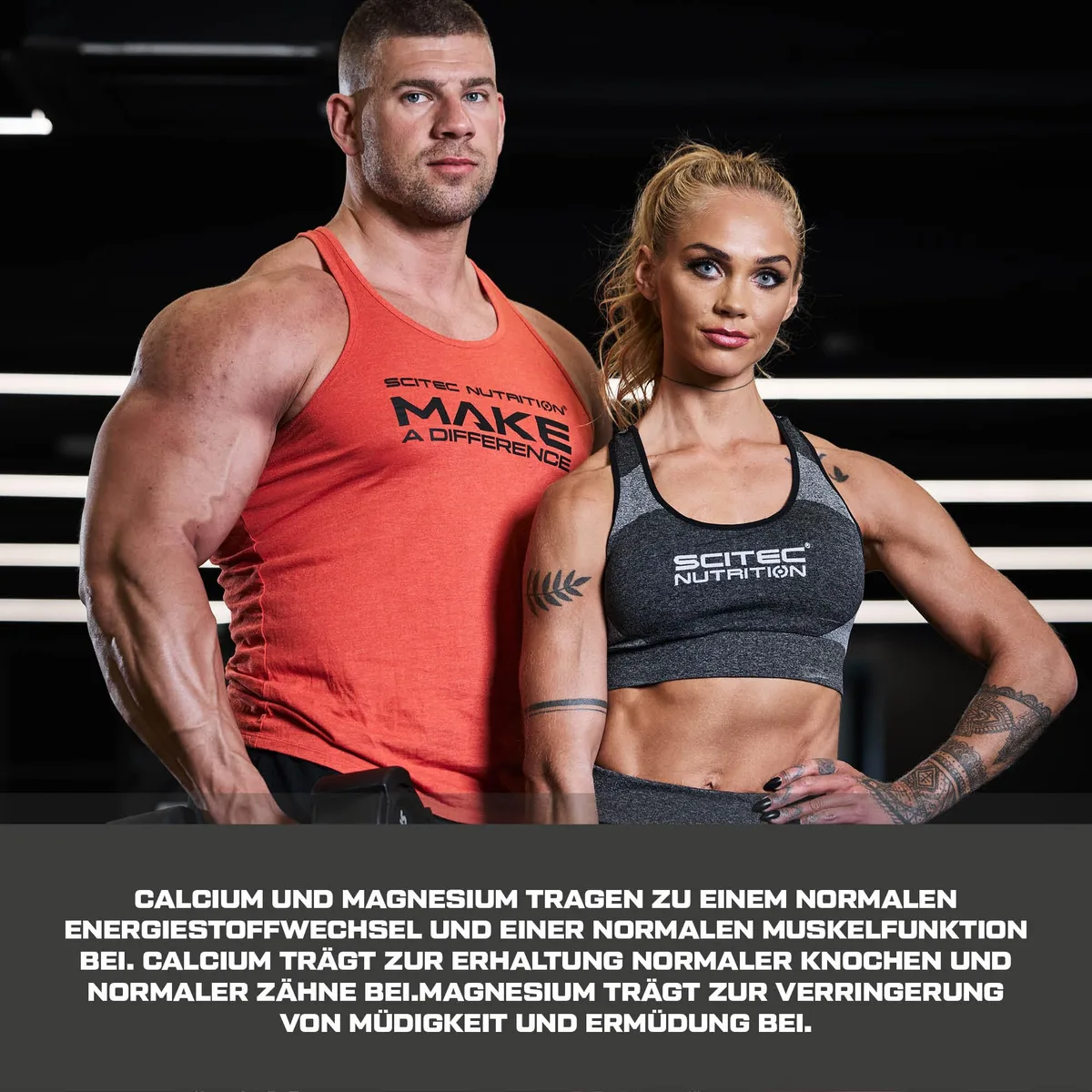 Scitec Nutrition Calcium-Magnesium, Nahrungsergänzungsmittel Tablette mit Calcium und Magnesium, 90 Tablette – Bild 3