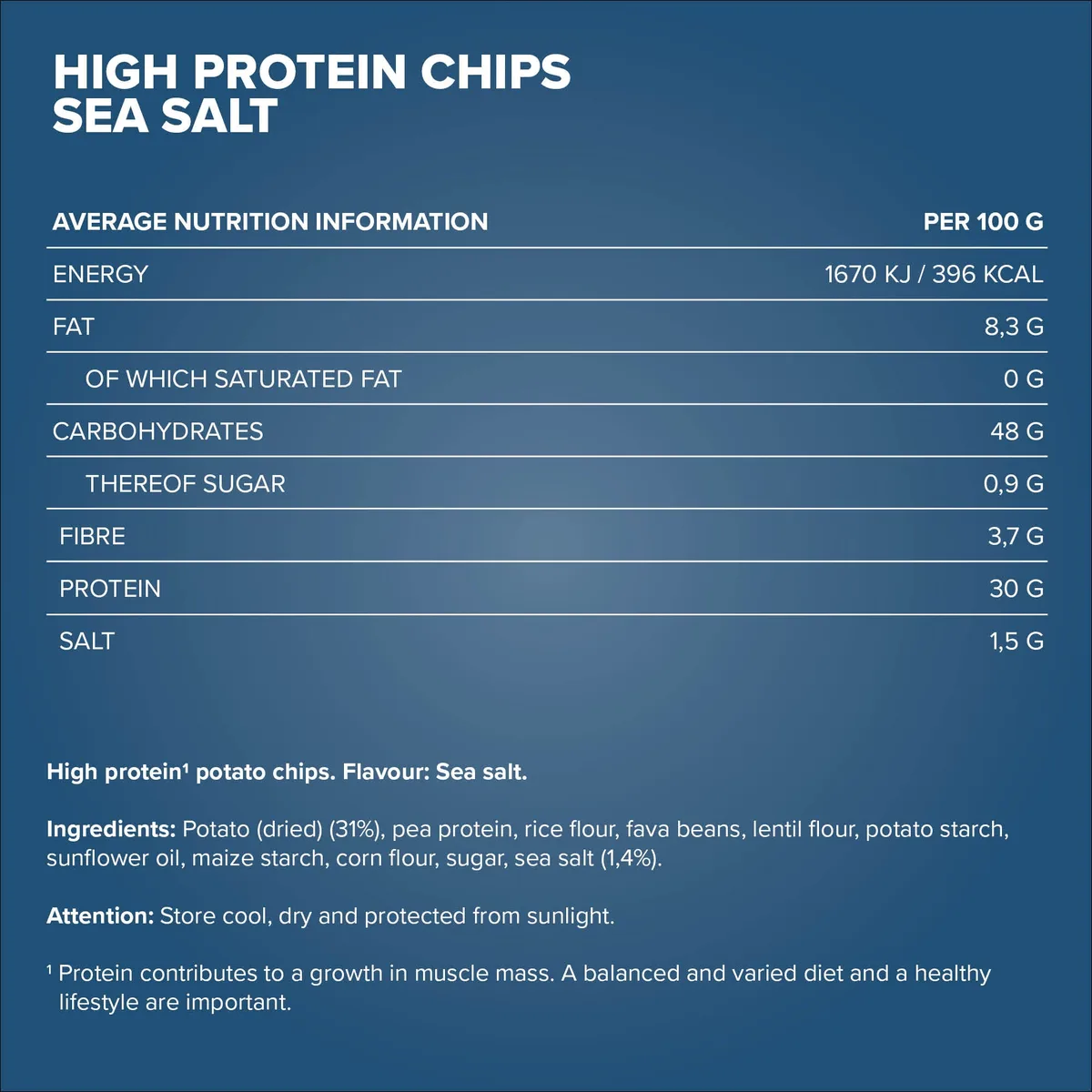 High Protein Potato Chips (60g) - Sea Salt – Bild 4