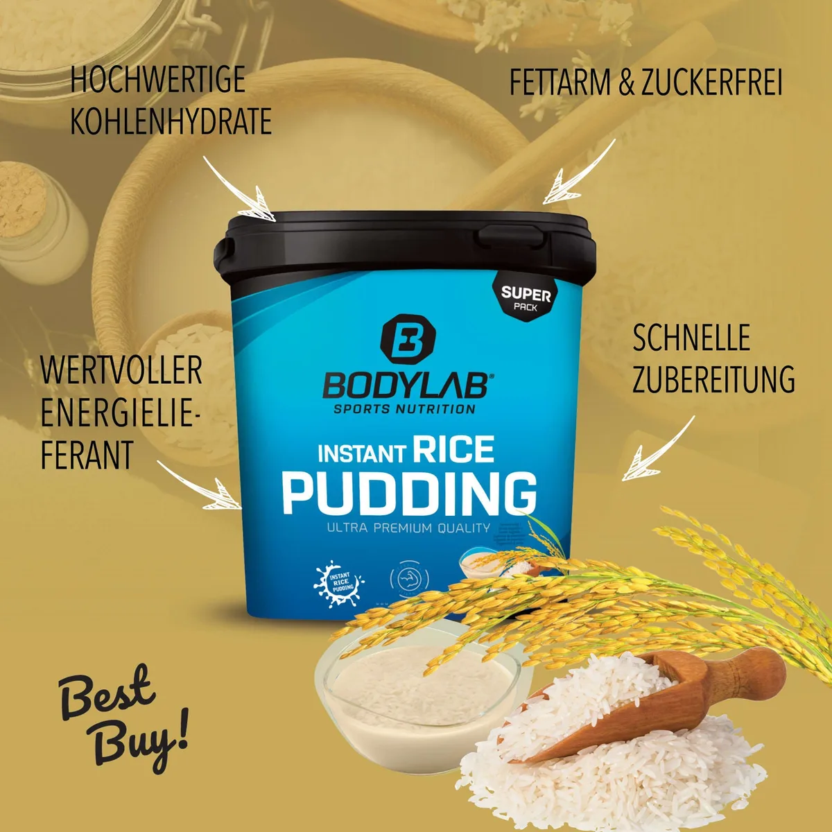 Instant Rice Pudding (2x3000g) – Bild 2