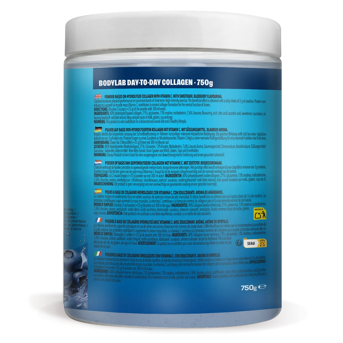 Day to Day Collagen (750g) Raspberry – Bild 5