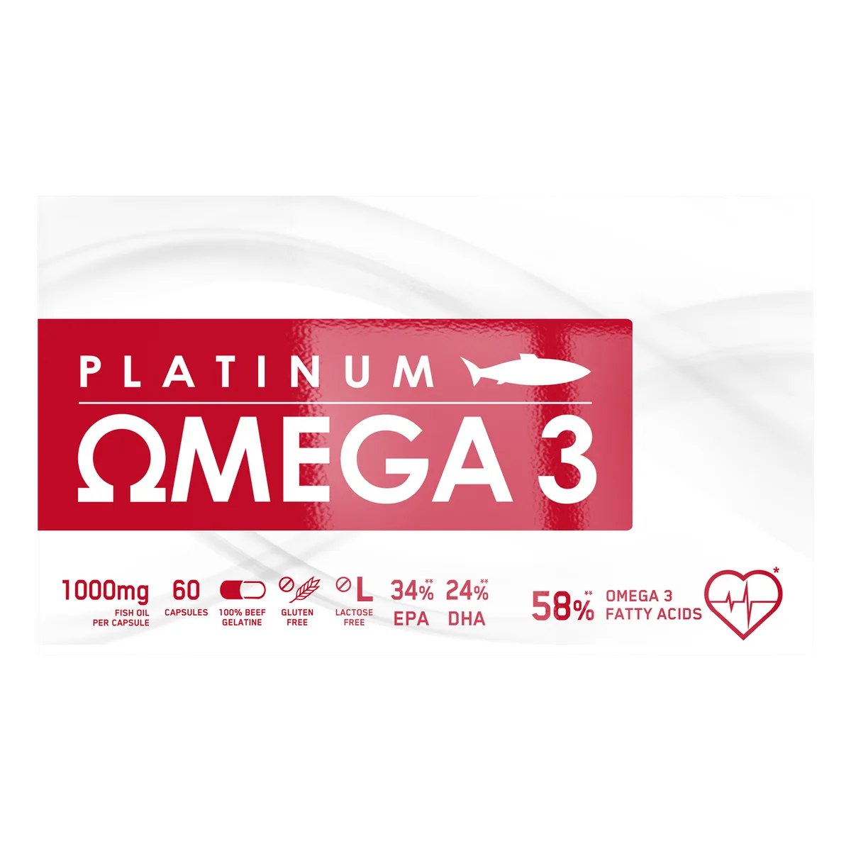 Platinum Omega 3 - 60 Kapseln