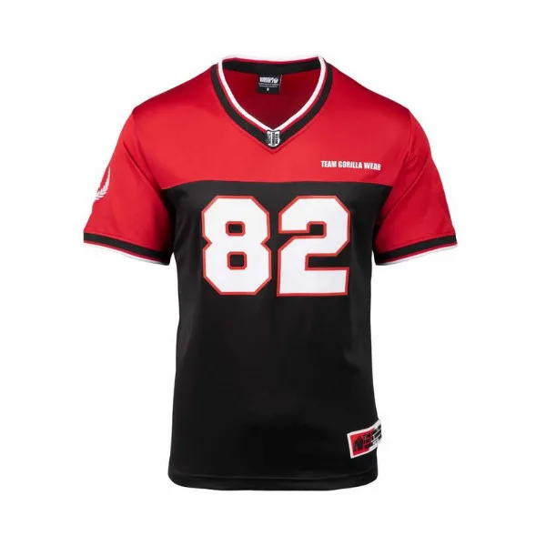 Gorilla Wear Trenton Football Jersey, schwarz/rot