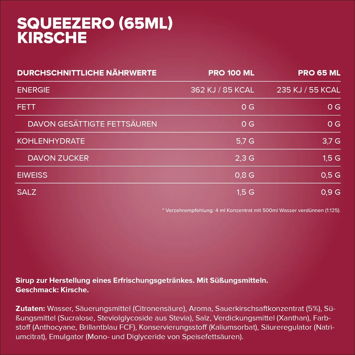 SqueeZero (65ml) - Cherry – Bild 4