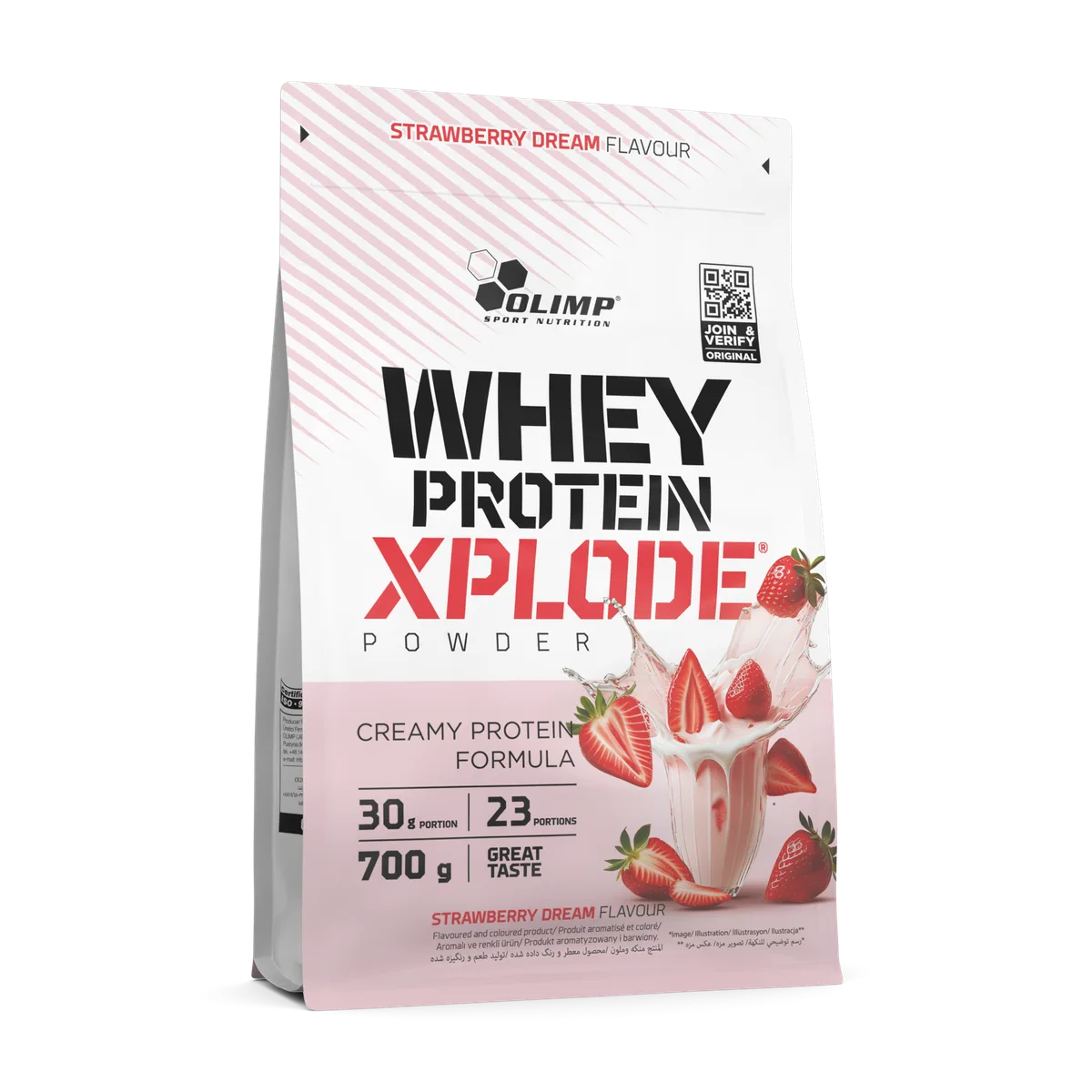 Whey Protein Xplode (700g) Erdbeere – Bild 3