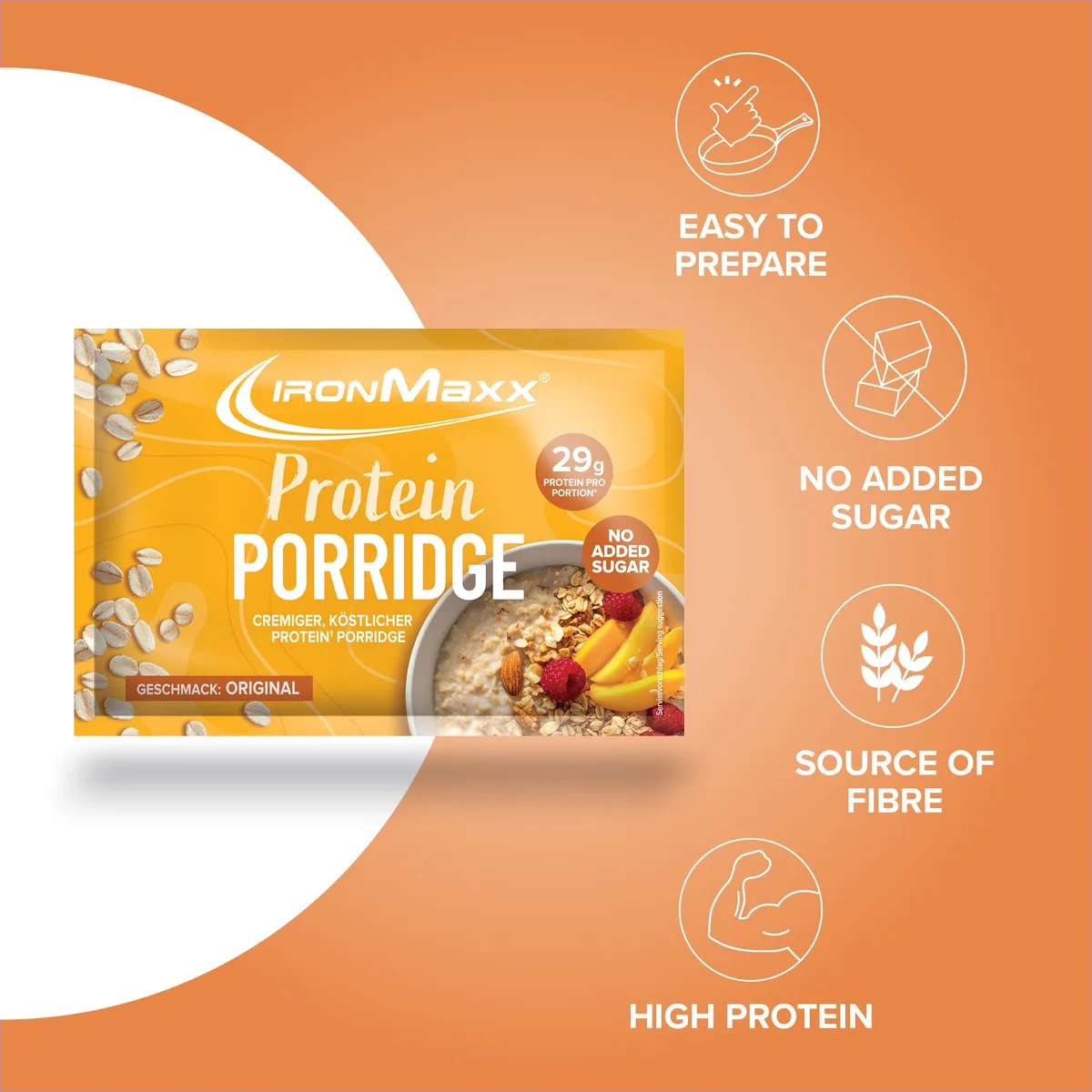 Protein Breakfast Sachets (10x60g) - Porridge – Bild 8
