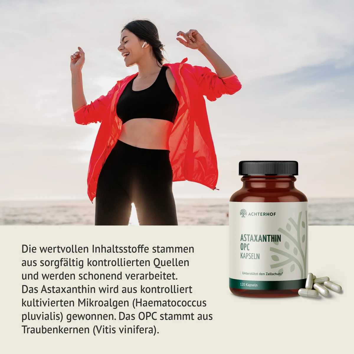 Astaxanthin OPC Zellschutz Kapseln (120 Kapseln) – Bild 3