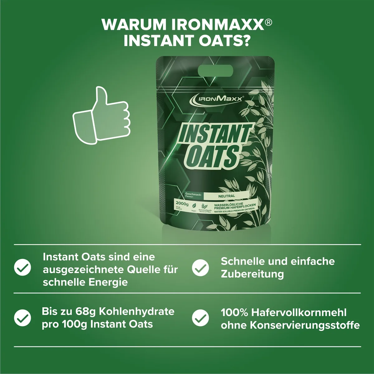 Instant Oats (2000g) - Neutral – Bild 3