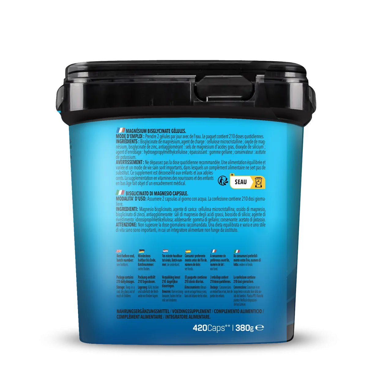 BIG PACK Magnesium Bisglycinate (420 Kapseln) – Bild 4