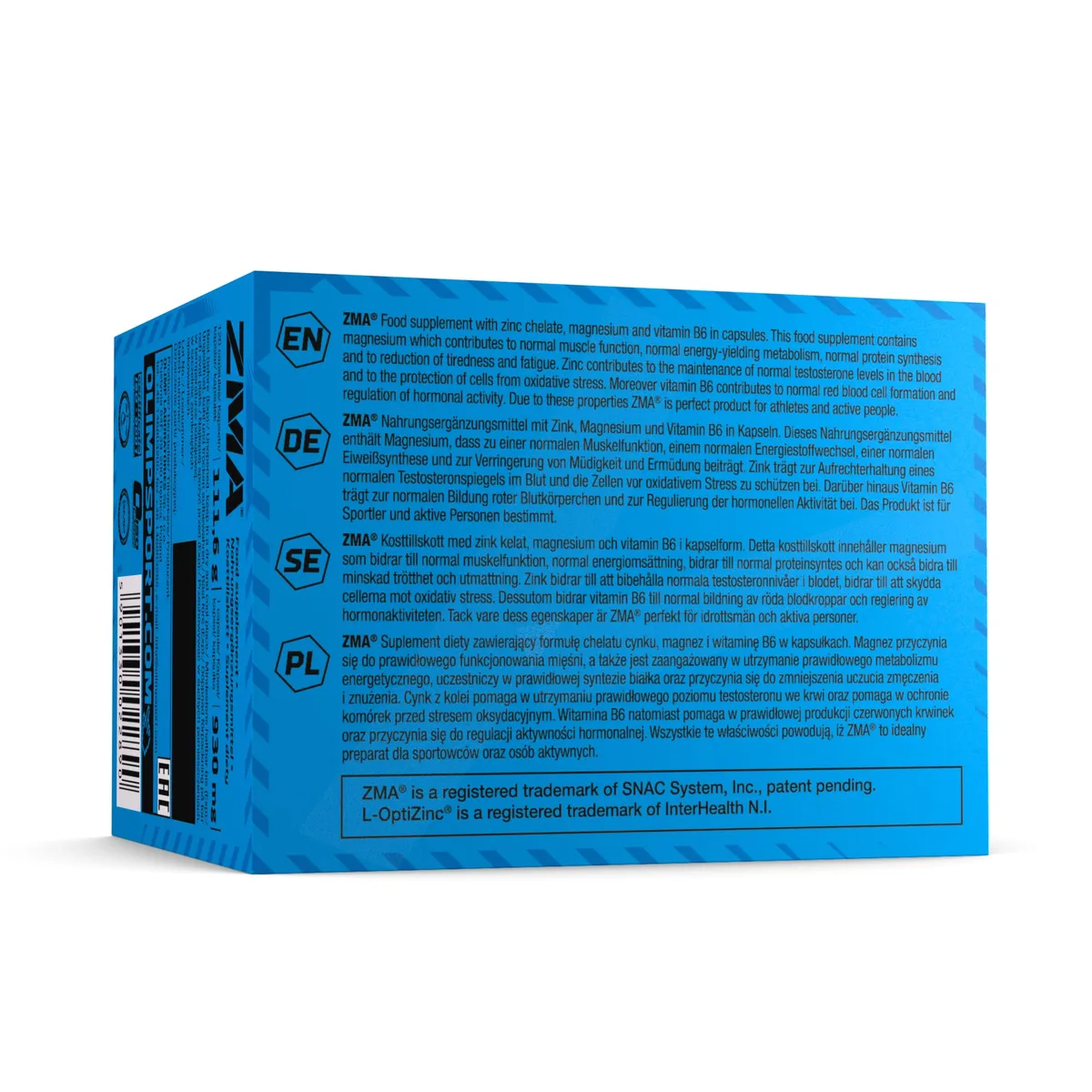 Olimp ZMA - 120 Kapseln - Enthält 10mg Zink, 150g Magnesium und 3,5mg Vitamin B6 – Bild 3