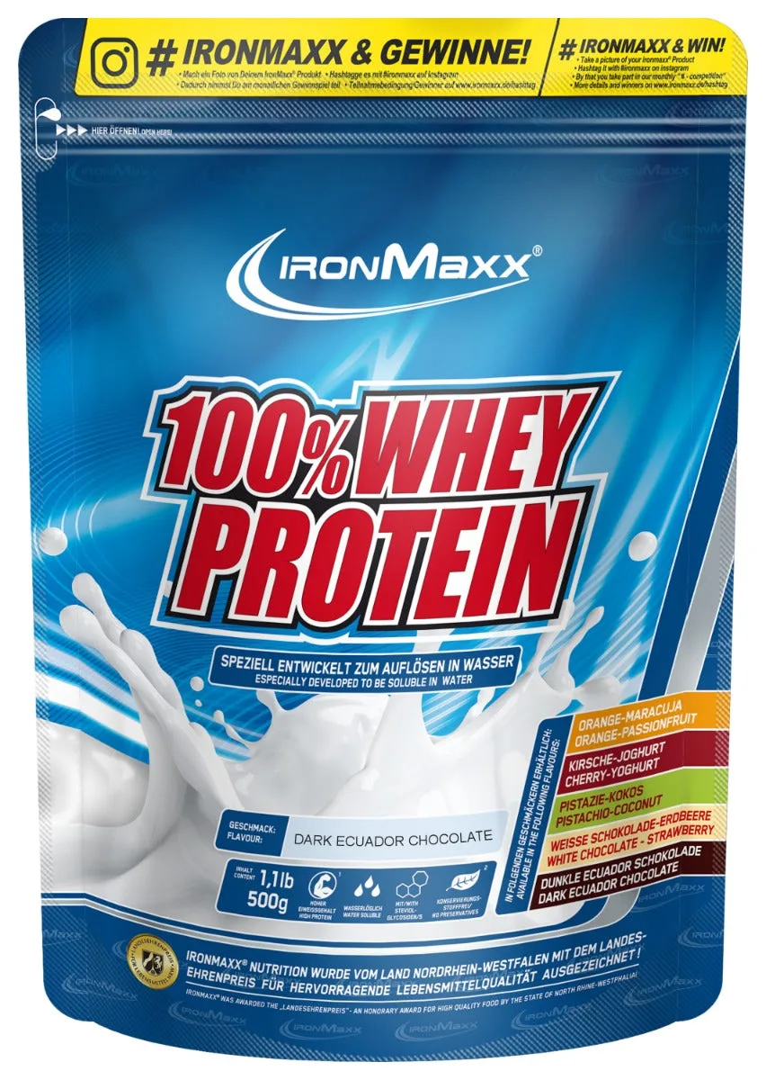100% Whey Protein (500g) - Pure Dark Cocoa – Bild 2