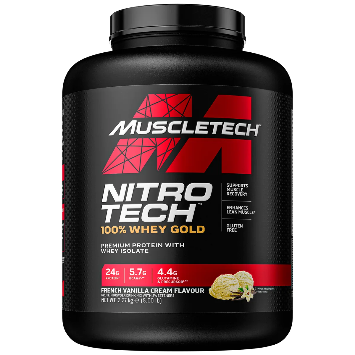 Nitro-Tech 100% Whey Gold French Vanilla Cream / 2270.0 – Bild 2