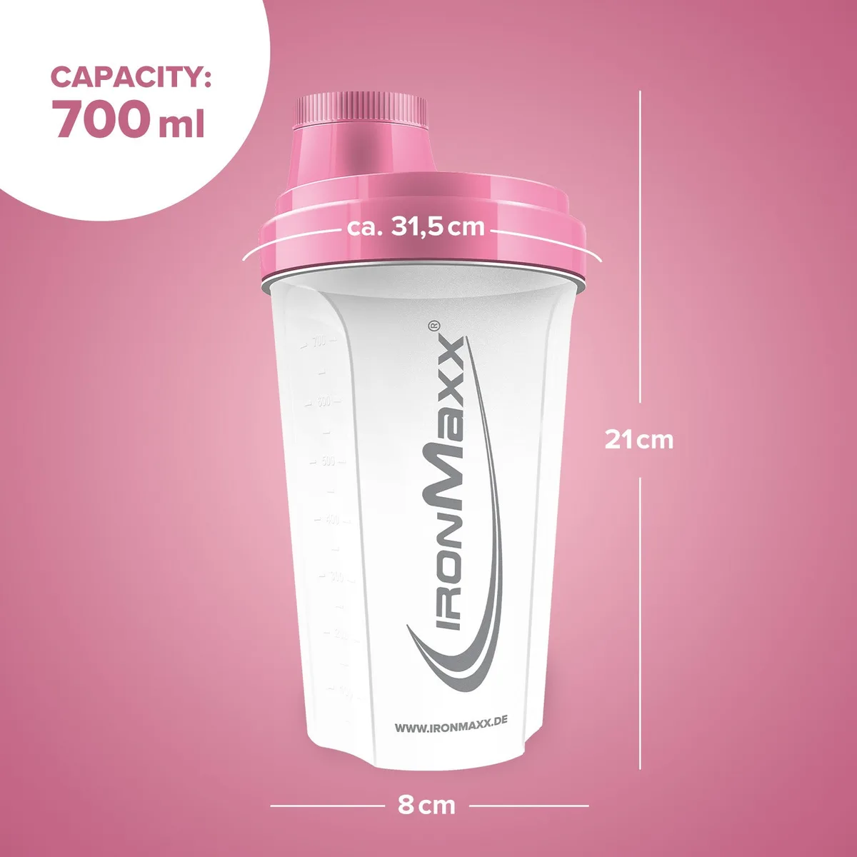Shaker (700ml) - Frozen/White / Rosé – Bild 7