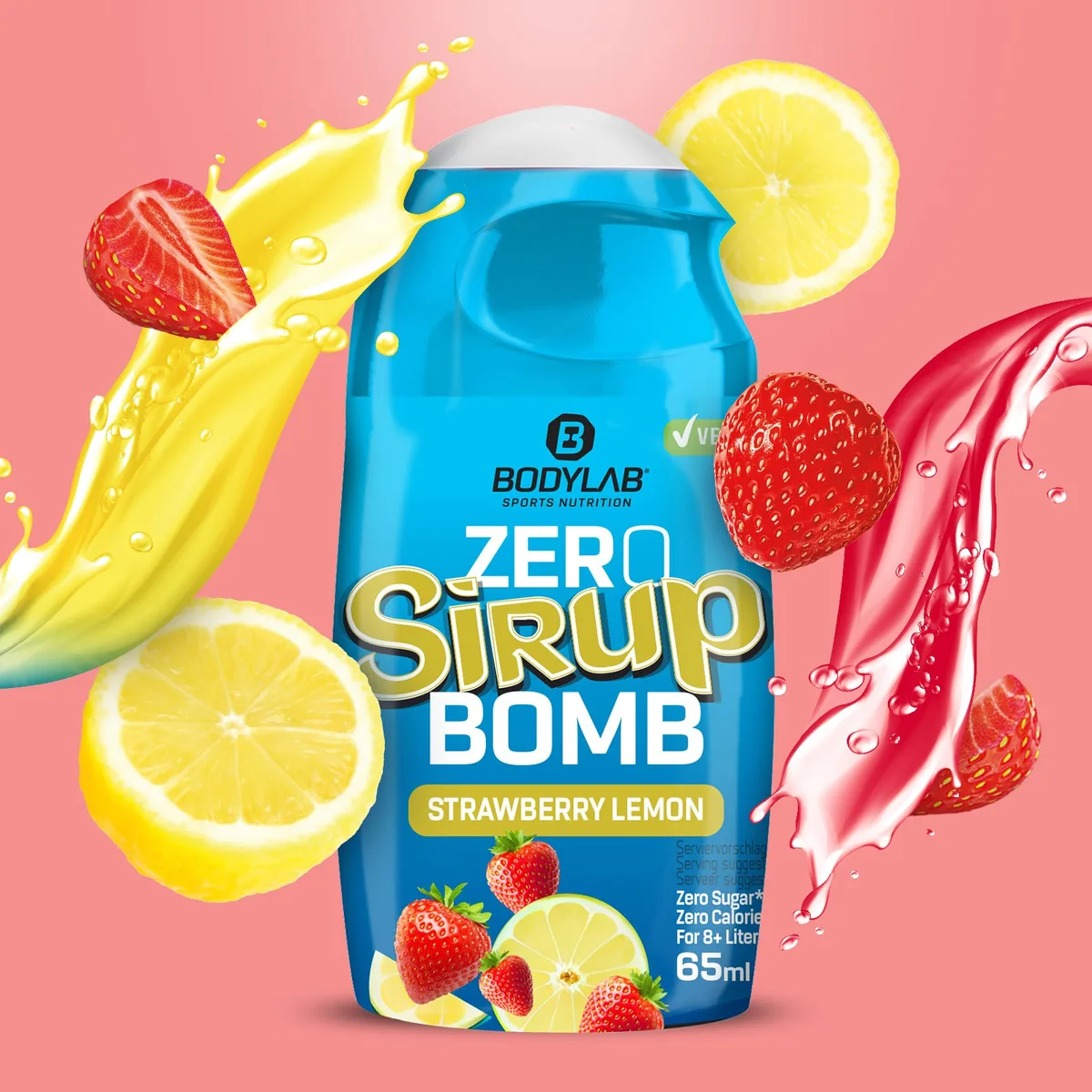 ZERO Sirup BOMB (65ml) Kirsche – Bild 6