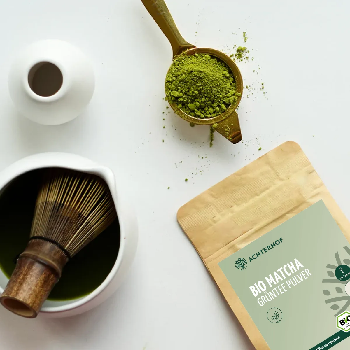 Bio Matcha Grüntee Pulver (250g) – Bild 5