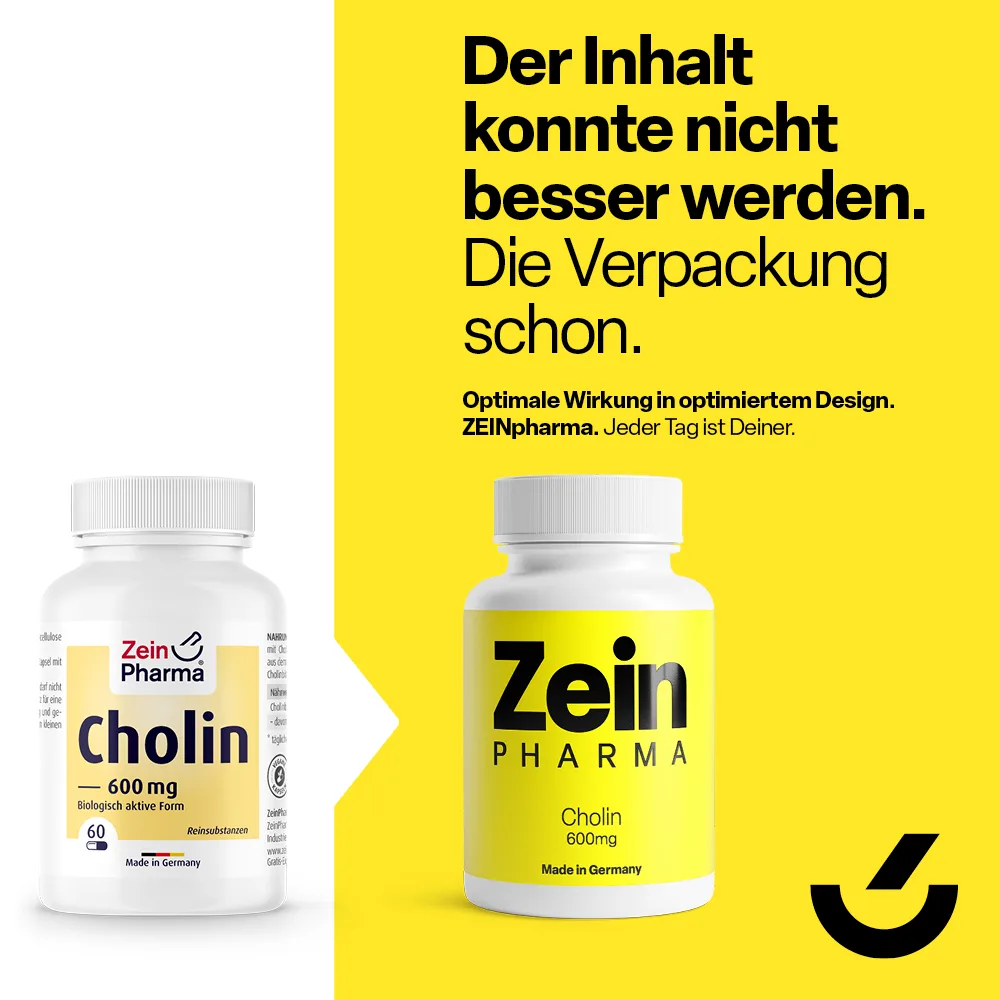 Cholin Kapseln 600mg (60 Kapseln) – Bild 3