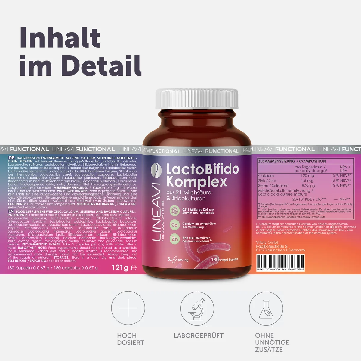 LactoBifido Komplex (180 Kapseln) – Bild 7