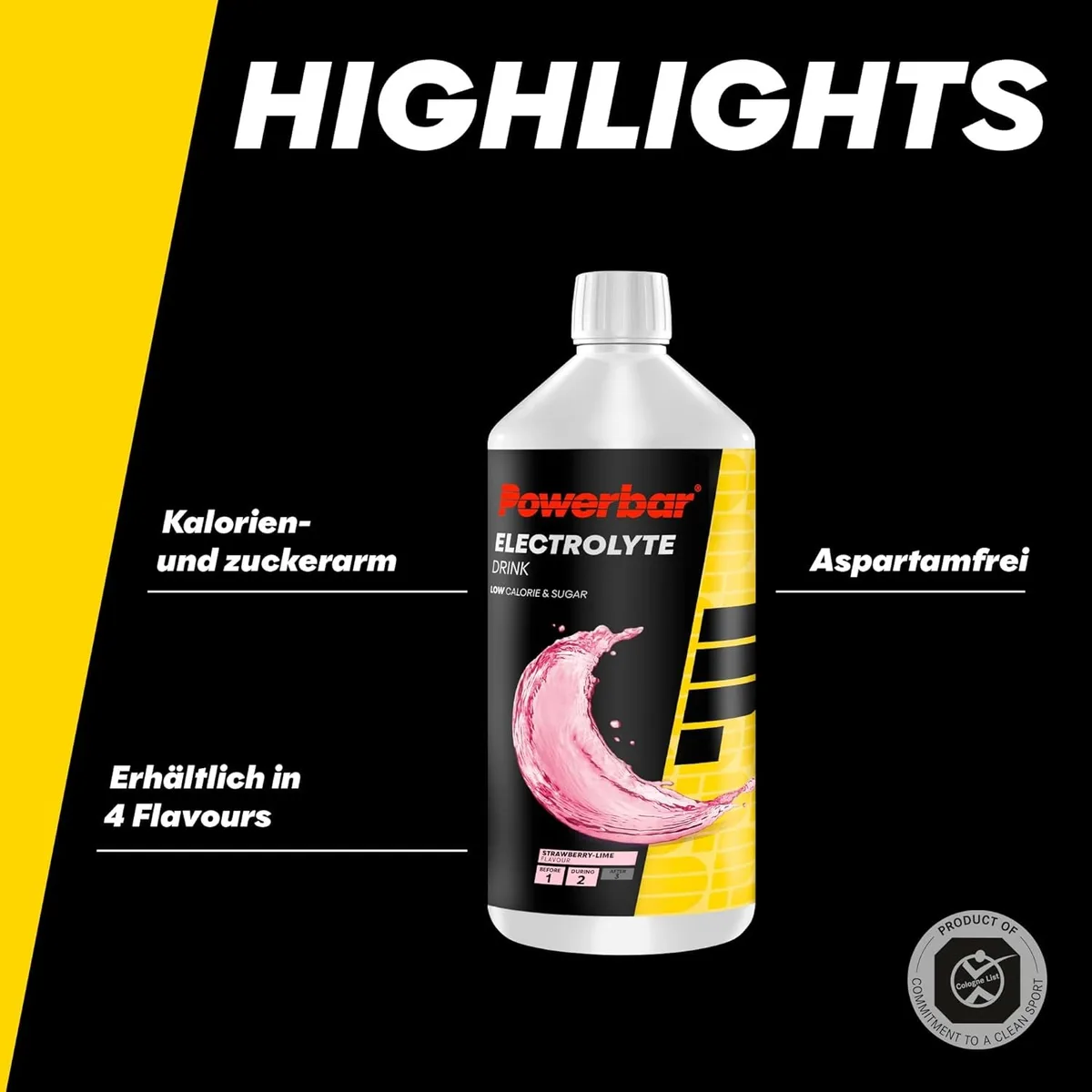 Electrolyte Drink Sirup (1000ml) Erdbeer-Limette – Bild 5