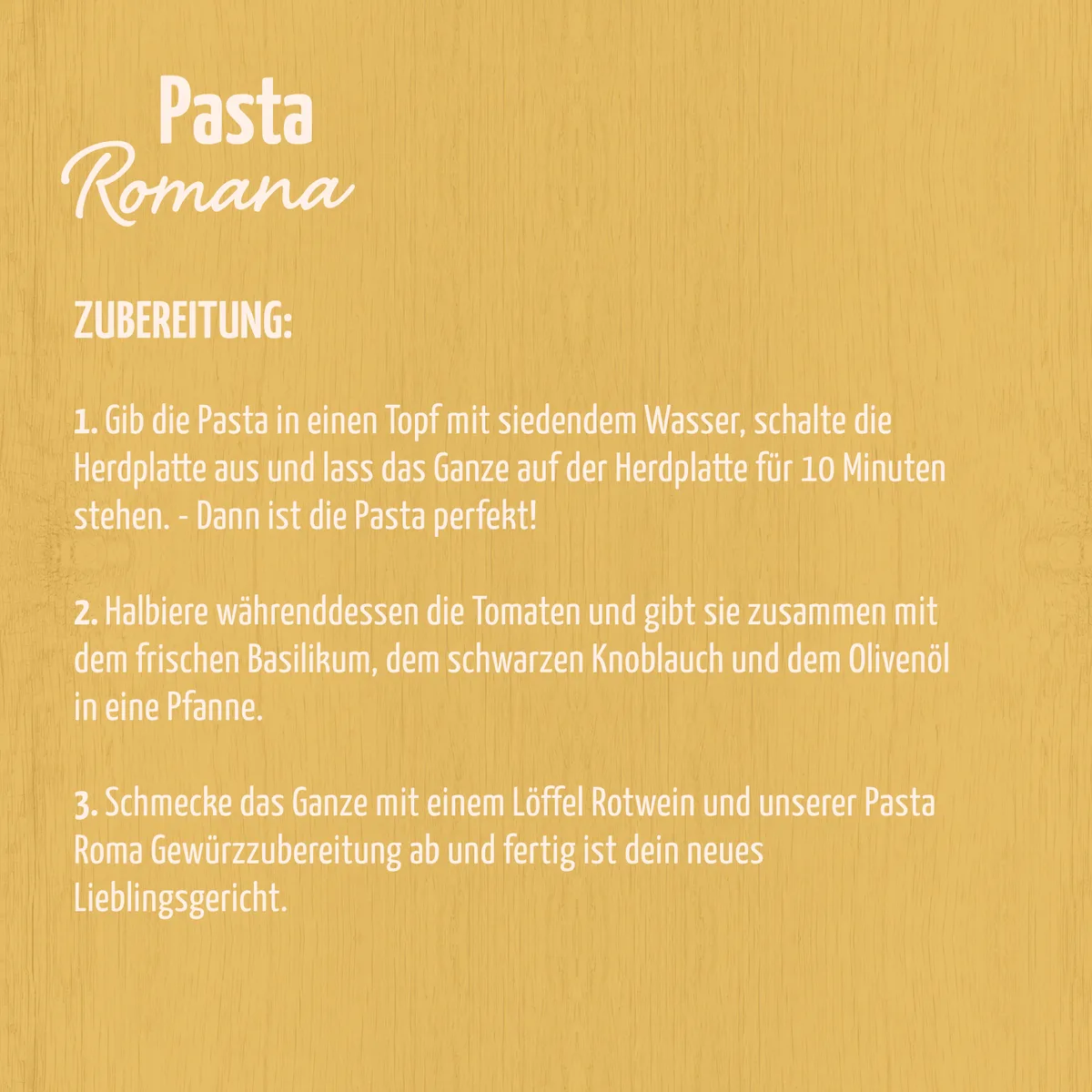 Pasta Roma Gewürzzubereitung Bio (100g) – Bild 5