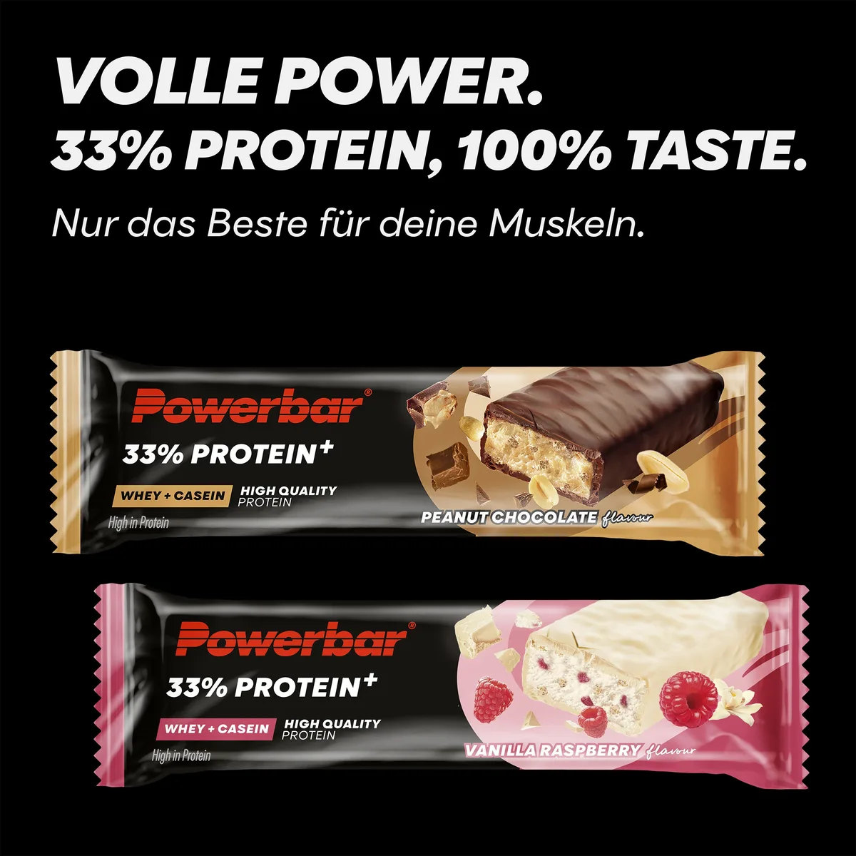 33% Protein+ Bar (10x90g) Vanilla Raspberry – Bild 6