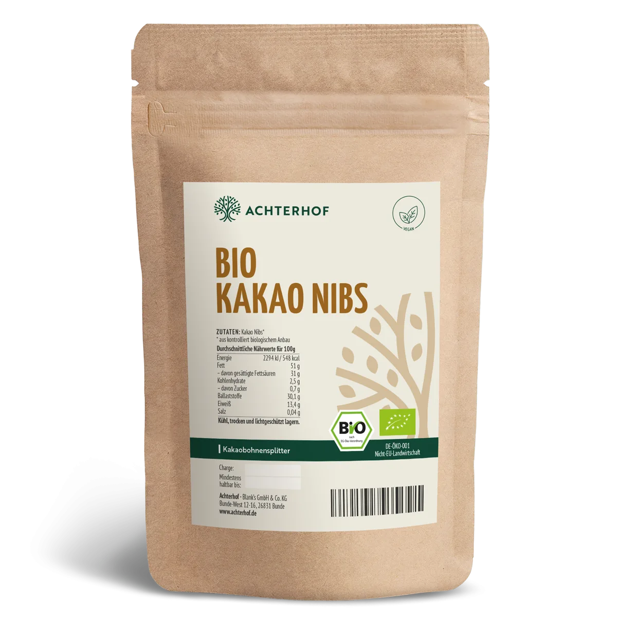 Kakao Nibs Bio (1000g)