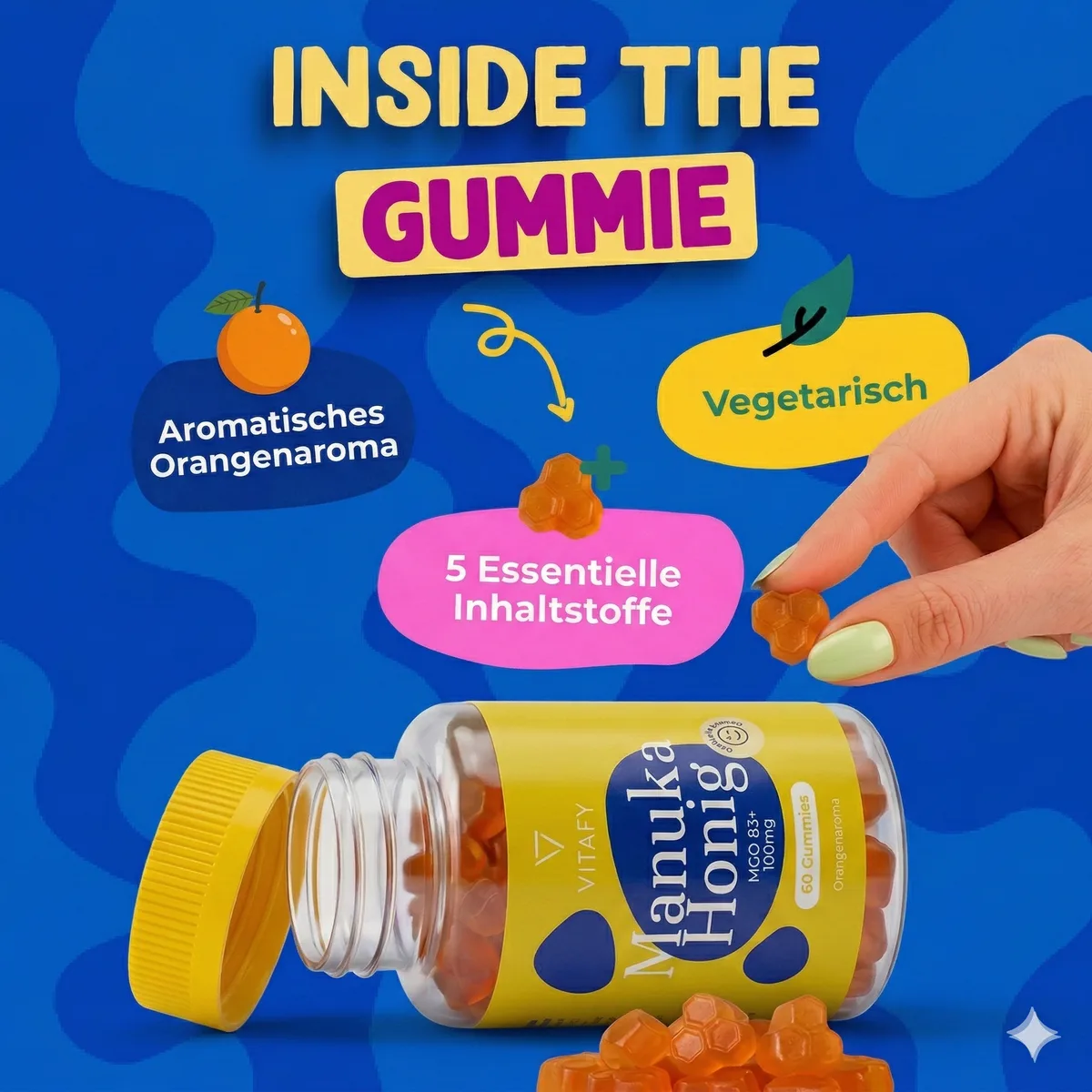 Manuka Honig (60 Gummies) – Bild 5