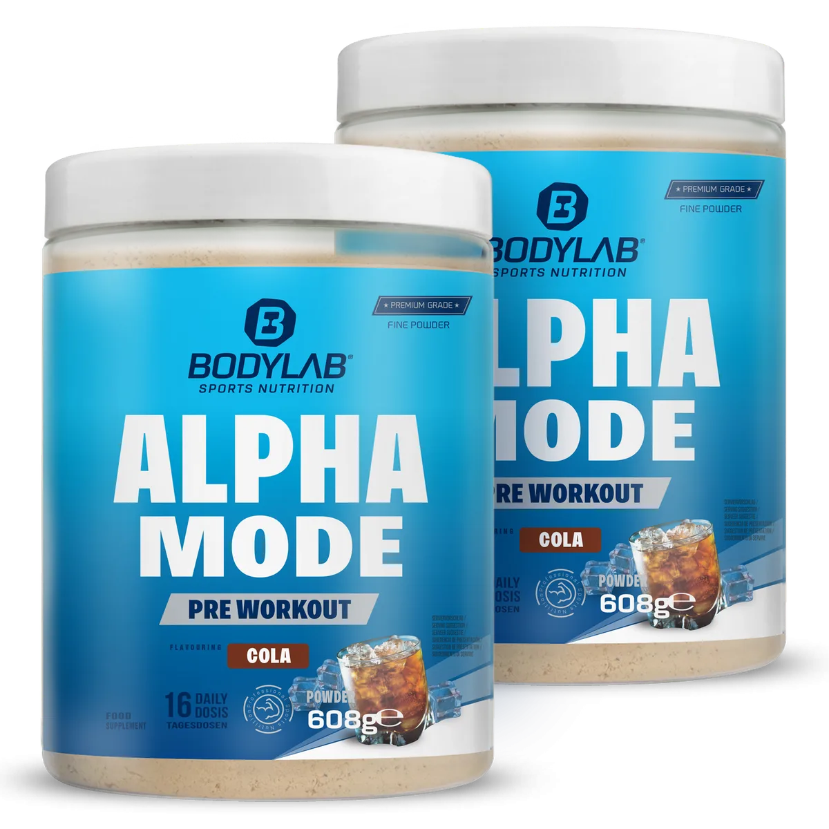 2 x Pre Workout Alpha Mode Cola (je 608g)