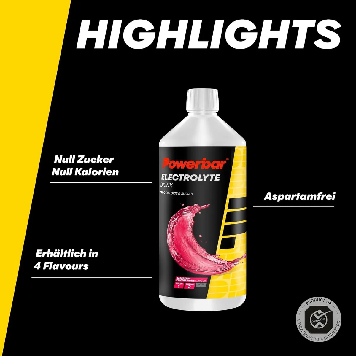 Electrolyte Drink Sirup (1000ml) Erdbeer-Limette – Bild 2