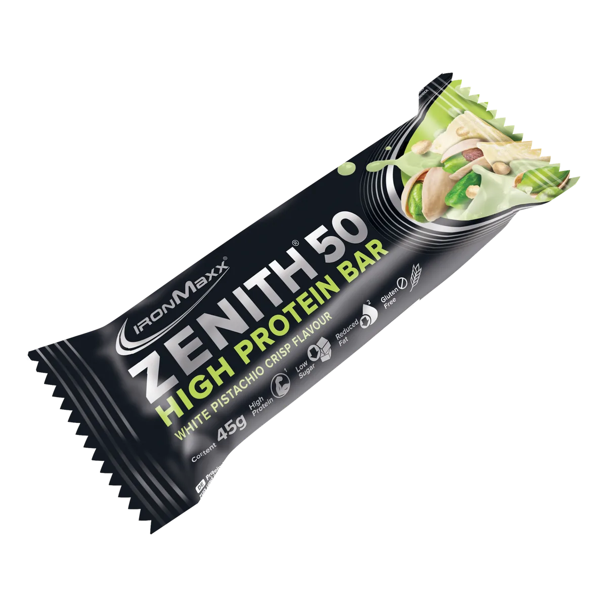 ZENITH® 50 Protein Riegel (45g) - White Pistachio Crisp