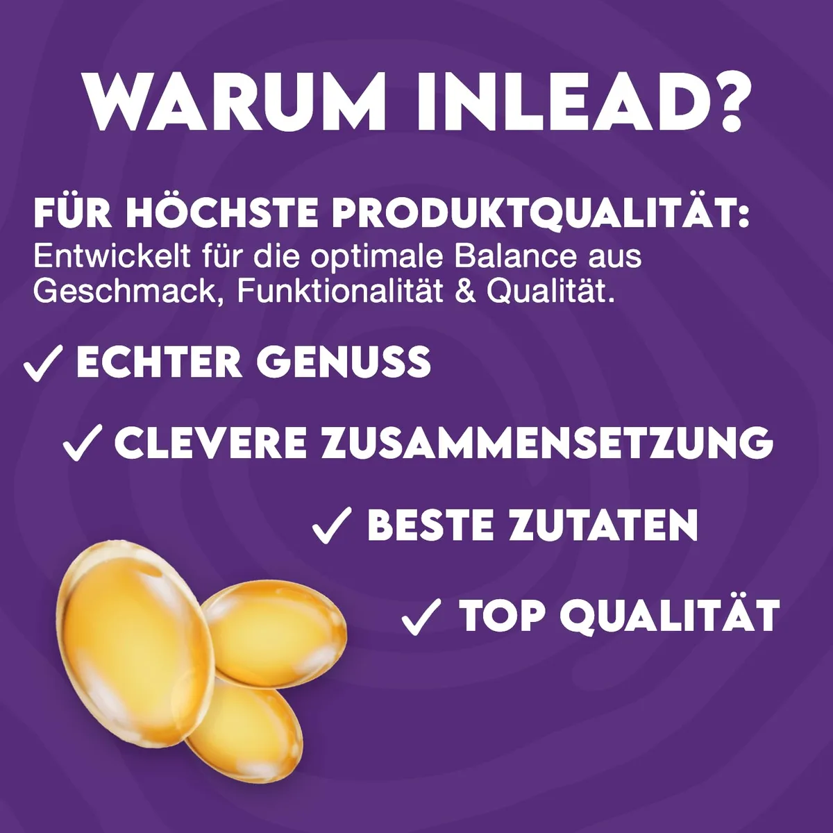 INLEAD - Schwarzkümmelöl Caps | Kaltgepresstes Schwarzkümmelöl mit Vitamin E | 1000mg pro Tagesportion | Vegan, Glutenfrei & Laktosefrei - 120 Softgel Kapseln – Bild 5