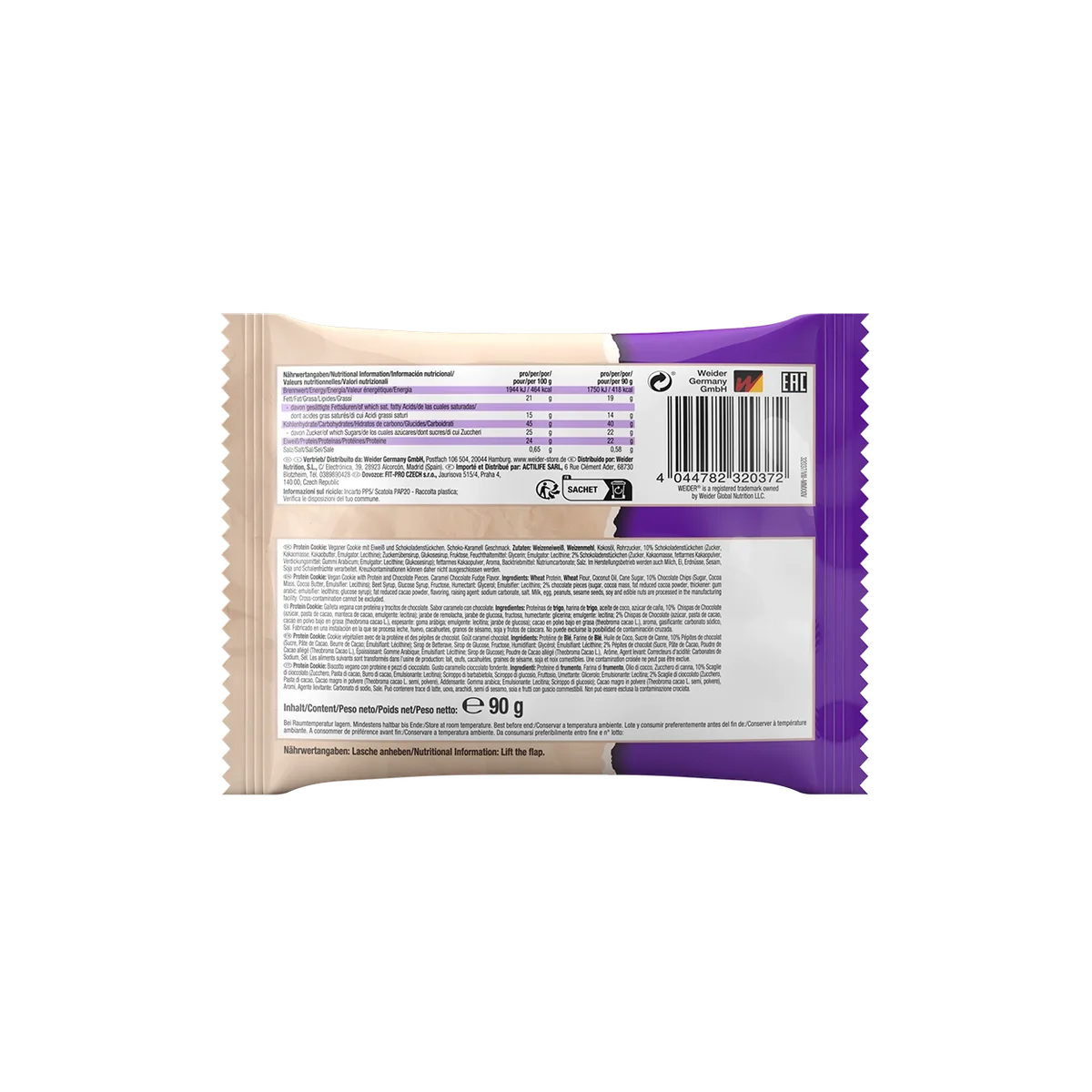 12er Box | Protein Cookies (vegan) Caramel Choco Fudge – Bild 7