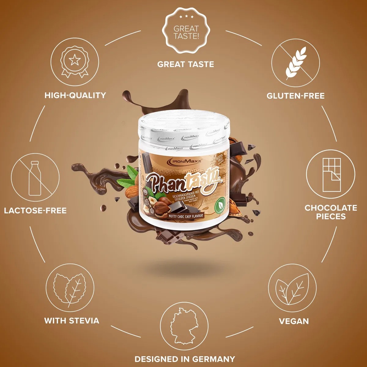 Phantasty (250g) - Nutty Choc Chip – Bild 5