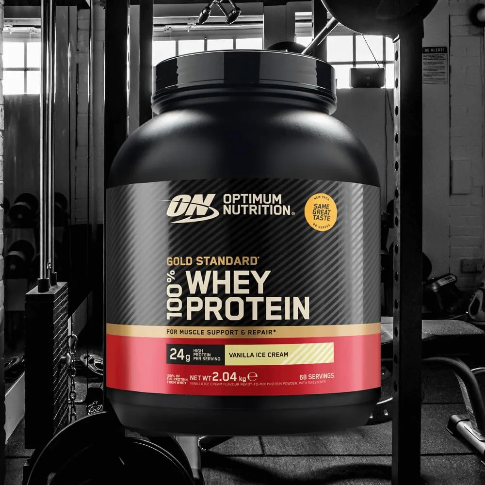 Optimum Nutrition 100% Whey Gold Standard (2000g) Vanilla Ice Cream - Eiweiße - Molkenprotein-Mischung – Bild 2