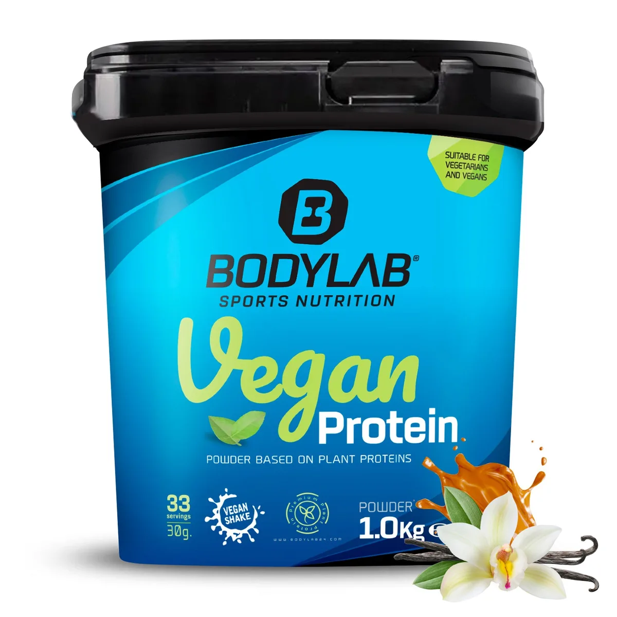 Vegan Protein (1000g) Vanille Softeis – Bild 2