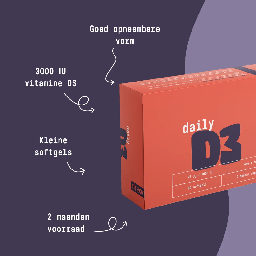 Fit & Co Daily D3 (60 softgels) 60 caps – Bild 2
