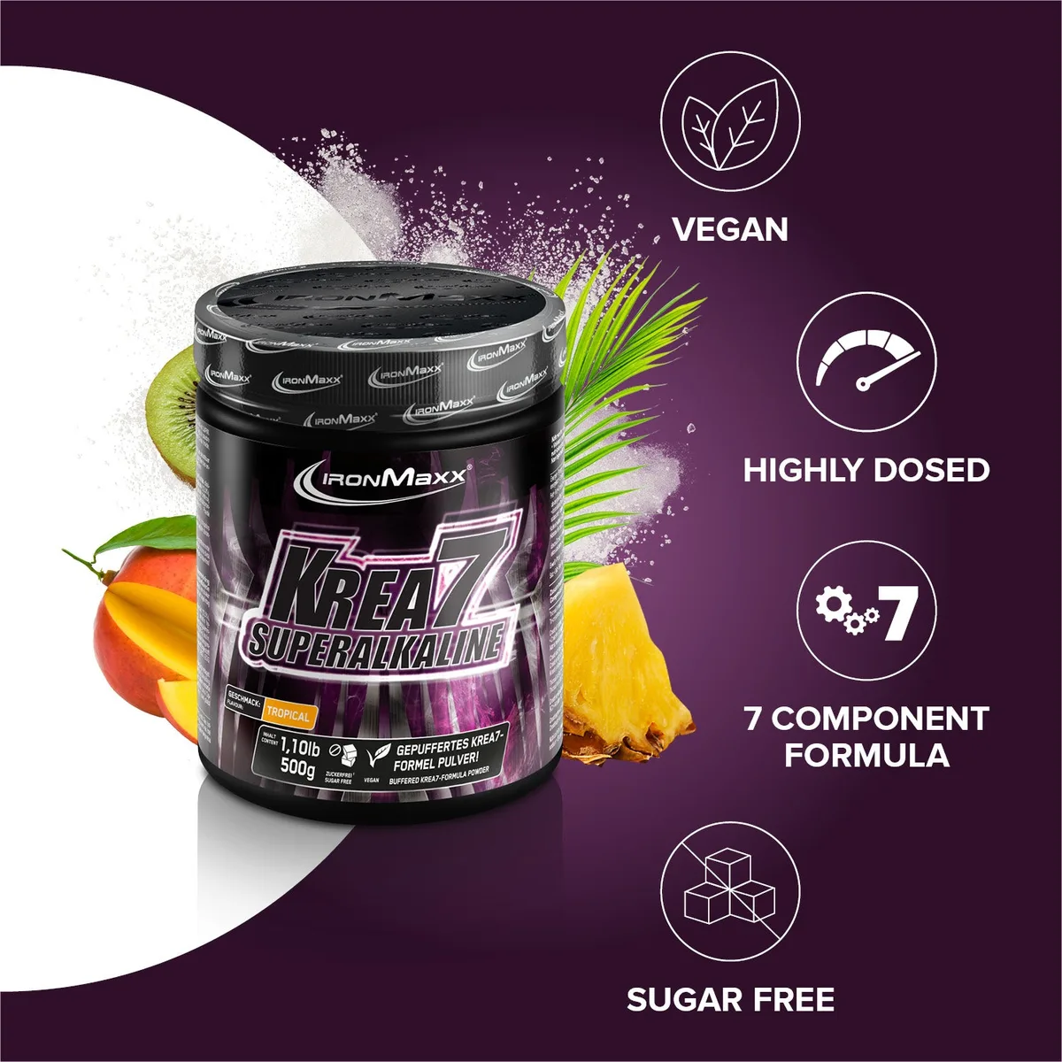 Krea7 Superalkaline Powder (500g) - Tropical – Bild 7