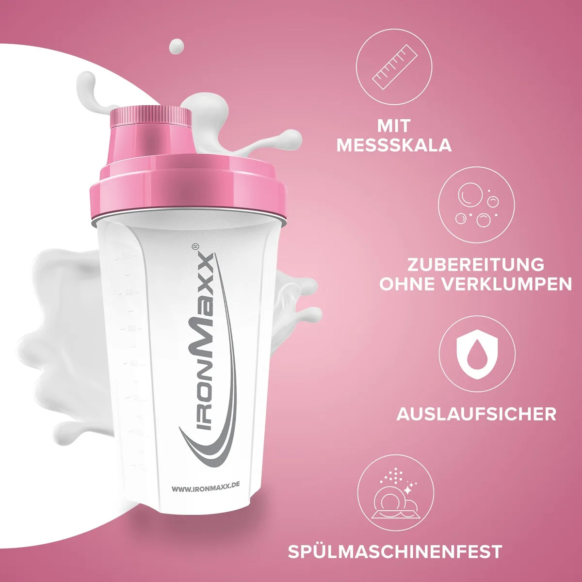 Shaker (700ml) - Frozen/White / Rosé – Bild 2