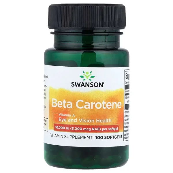Swanson Beta Carotene 10.000 IU – 100 Softgels Vitamin A